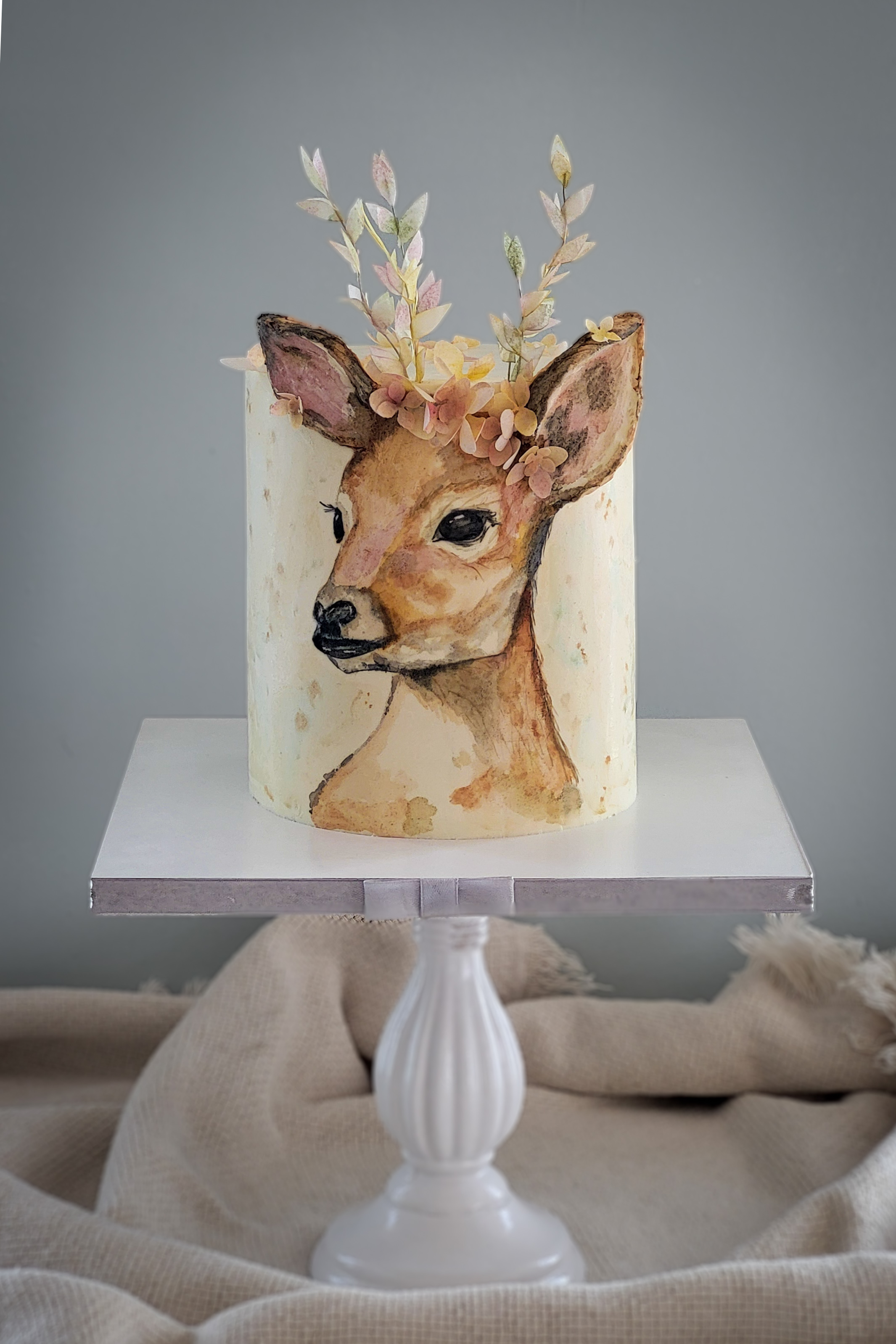 malowanie tort&oacute;w techniką akwarelową